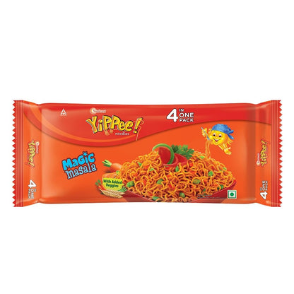 Sunfeast YiPPee! Noodles Magic Masala, Instant Noodles with Real Vegetables, 240g/280g (Weight May Vary)