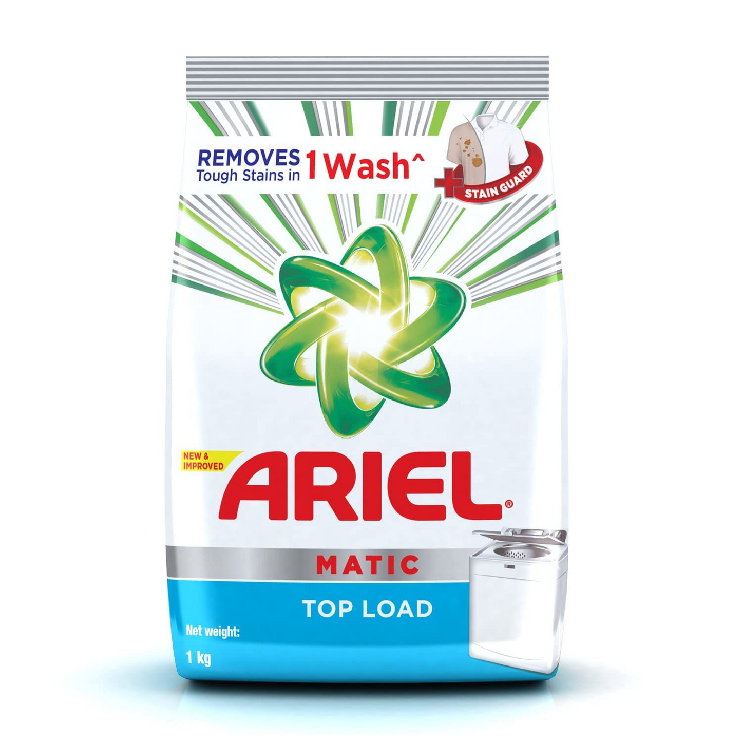 Ariel Matic Top Load Detergent Washing Powder - 1 Kg, Pack of 1