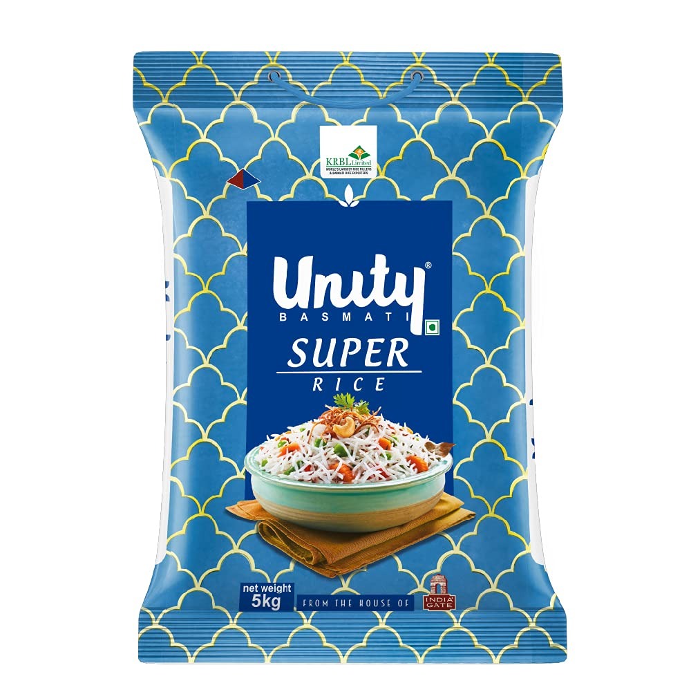 Unity Super | Authentic Long Grain Basmati Rice, 5 Kg Pack | from The ...