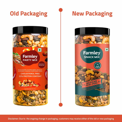 Farmley Snack Mix | 405g | 6 Superfoods in 1 Mix | Almonds, Dry Fruits, Pumpkin Seeds, Cashew, Sunflower Seeds, Peanuts |