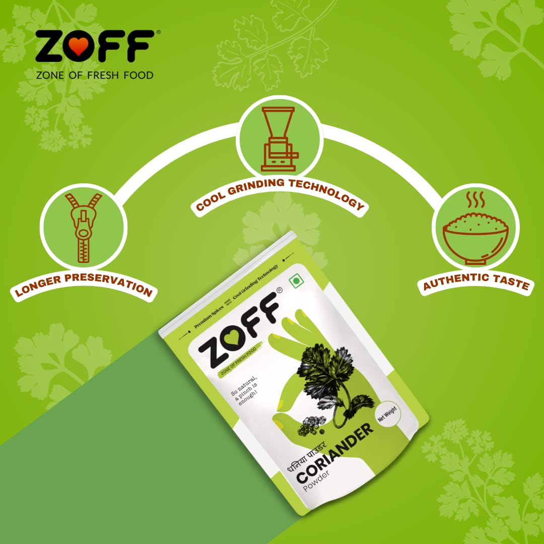 Zoff Coriander Powder | Dhaniya Powder | Net weight - 200g