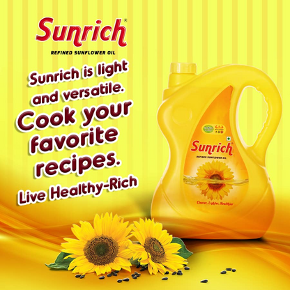 Sunrich Sunflower Oil Jar,5 L