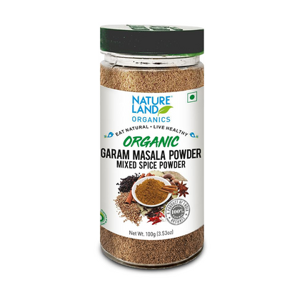 Natureland Organics Garam Masala Powder 100gm - Organic Healthy Spices