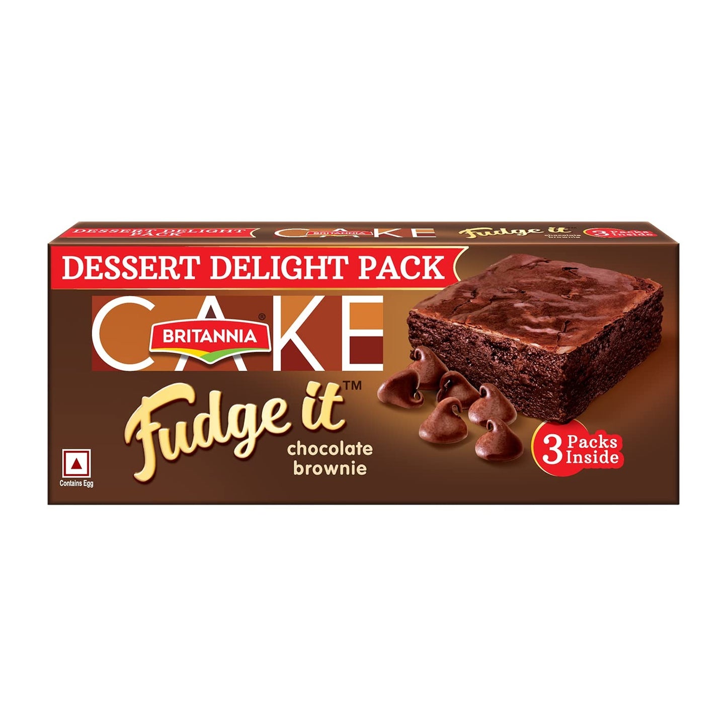 Britannia Cakes Fudge It Chocolate Brownie, 120 g