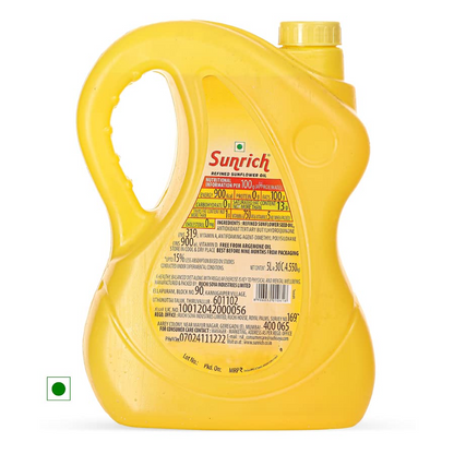 Sunrich Sunflower Oil Jar,5 L