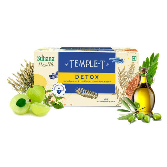 Suhana Health Detox Herbal Premix Temple T 20 Sachet - 40g