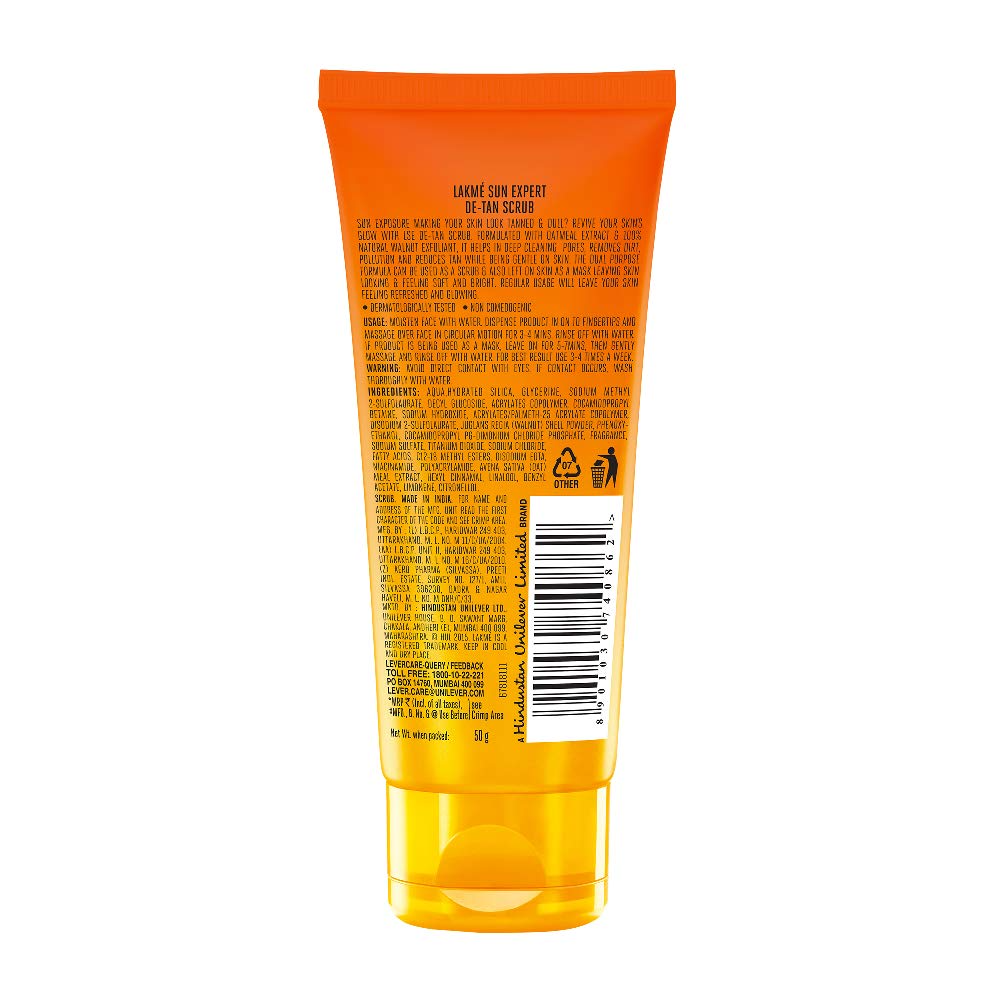 Lakme Sun Expert De Tan Scrub, 50 g