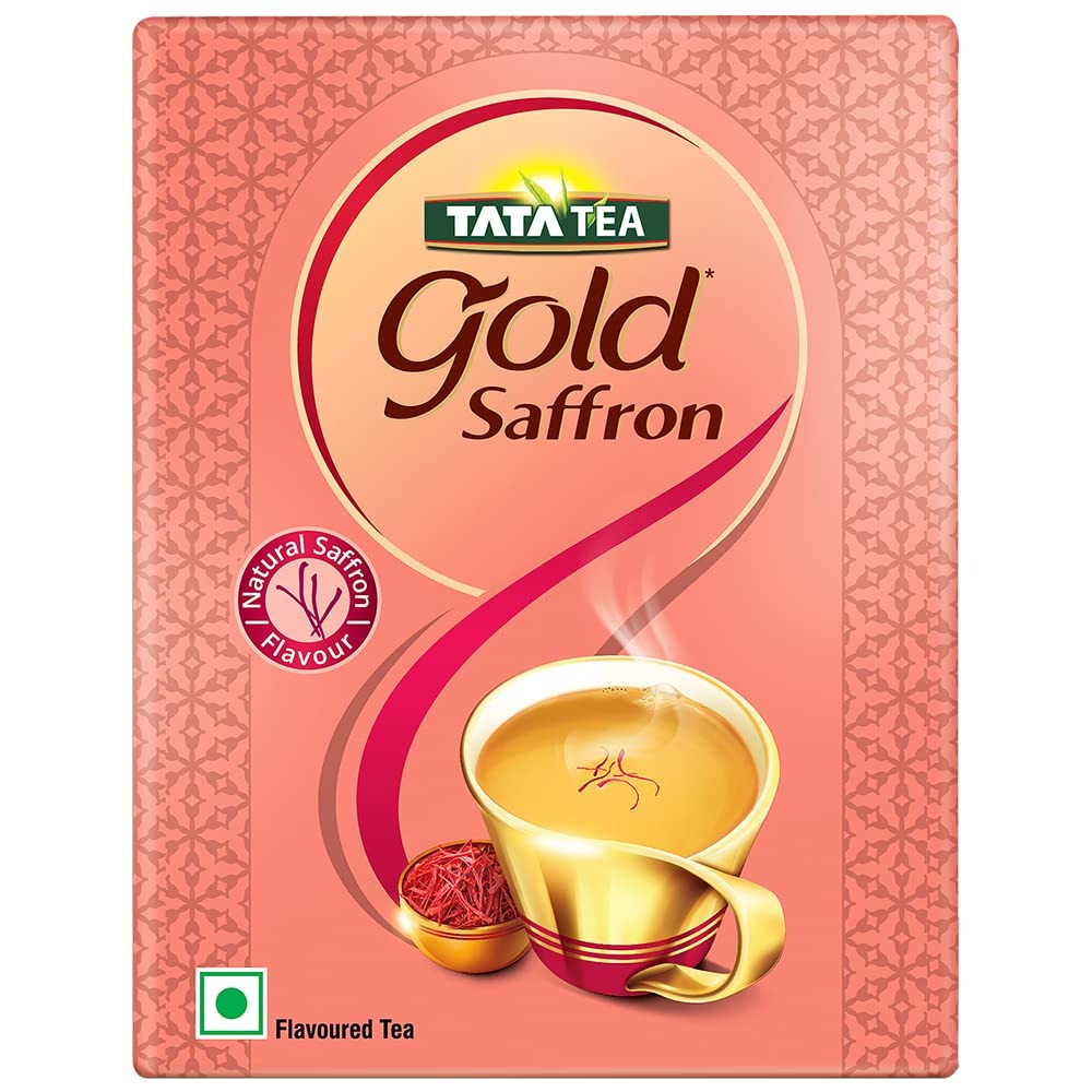 Tata Tea Gold Saffron | Natural Saffron Flavour | Black Tea | 250 Grams