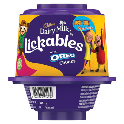 Cadbury Dairy Milk Lickables Chocolate with Oreo Chunks, 20 G, Pack of 12 (12 X 20 G), Liquid