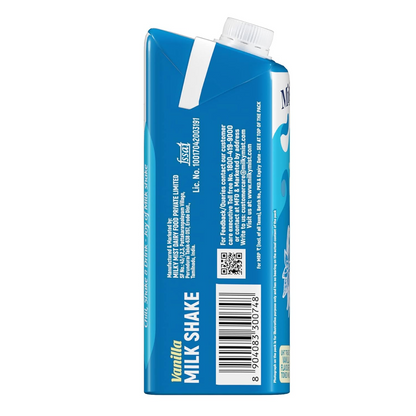 Milky Mist Milk Shake Vanilla Tetra Pack, 220 ml