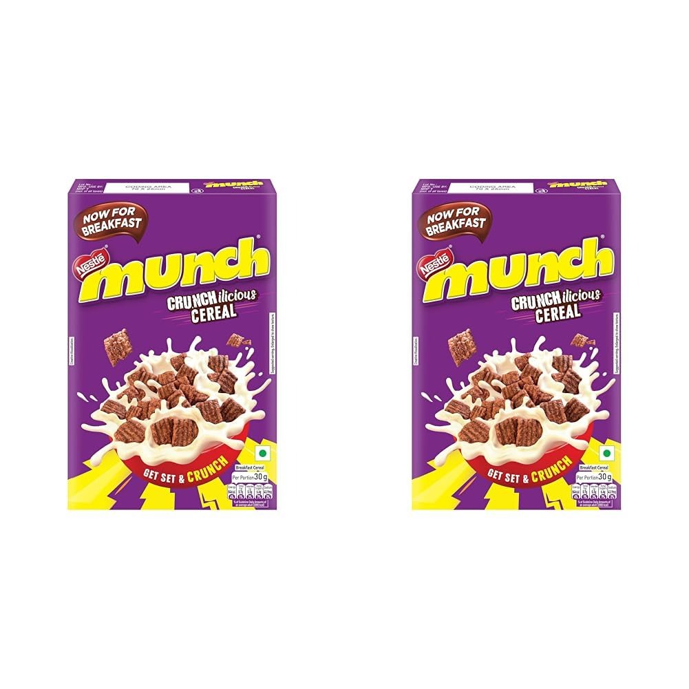 Nestle Munch Crunchilicious Cereal | Get Set & Crunch | Breakfast Cereal | 300g