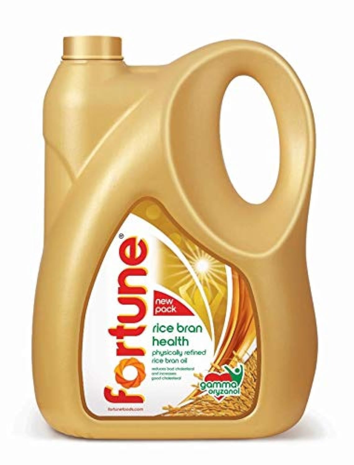 Fortune Rice Bran Health Oil, Cooking Oil for Healthier Heart, 5l Jar