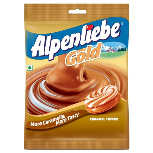 Alpenliebe Gold, Caramel Candy, 144 g (40 Pieces)