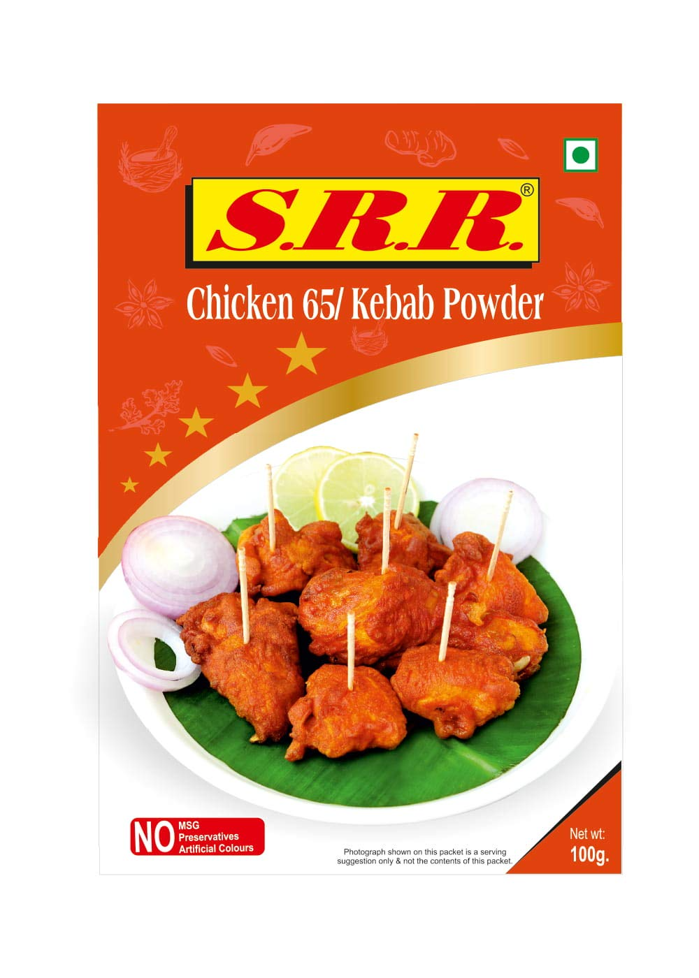 SRR MASALA Chicken Kebab Masala Mix (100 g) - Pack of 5