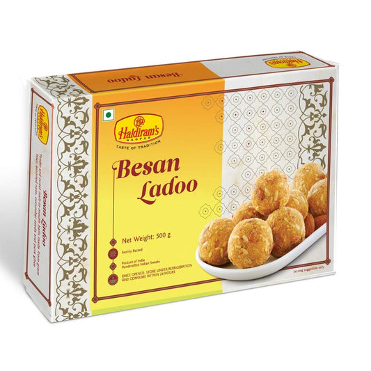 Haldiram's Nagpur Besan Ladoo ( 500 Grams ),Vegetarian