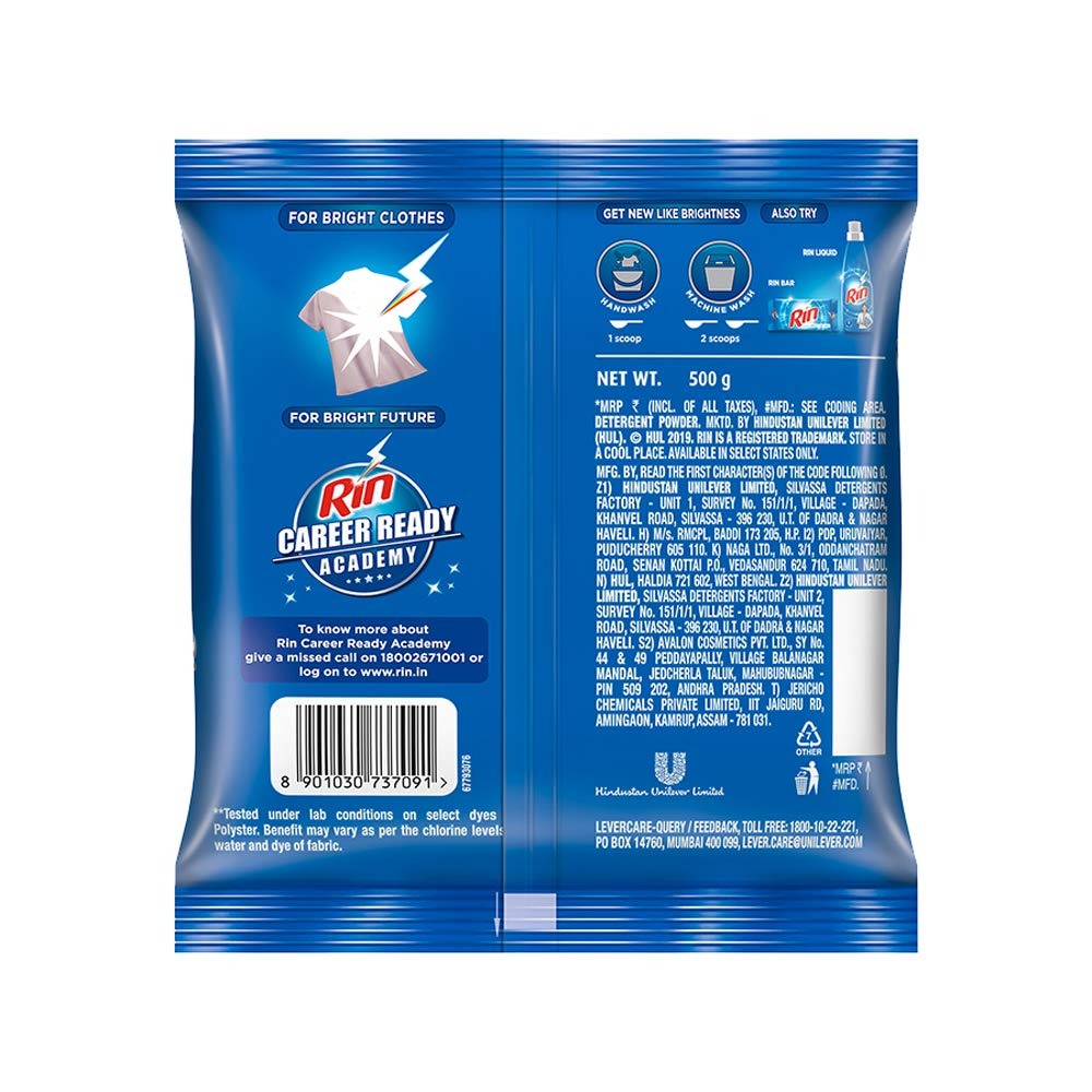 Rin Detergent Powder 500 g