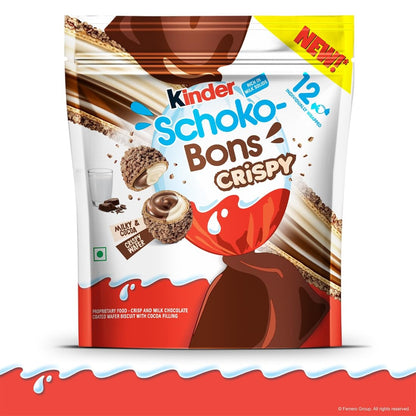 Kinder Schokobons Crispy 12Pcs 67.2gm