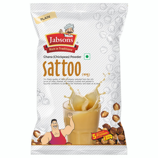 Jabsons - Sattoo Flour, Indian Chana Powder, 500 GM | Roasted Chana Flour | 100% Natural & Gluten Free Chana Sattu l High Fiber