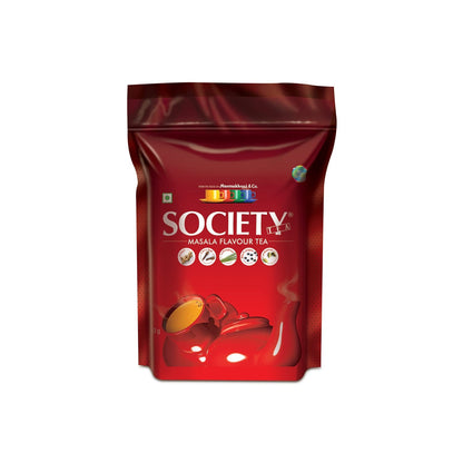 Society Tea Masala Chai | 250 g Pack | Pack of 1 | Made with Cardamom Ginger Cloves Black Pepper and Lemongrass | Classic Masala Tea