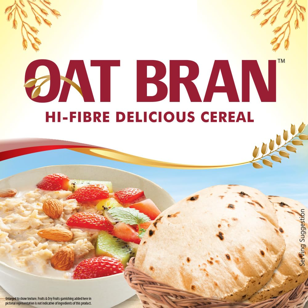 Bagrry's Oat Bran 200gm box | High in Fibre & Protein | Good Digestive Health | Helps Reduce Cholesterol & Manges Weight