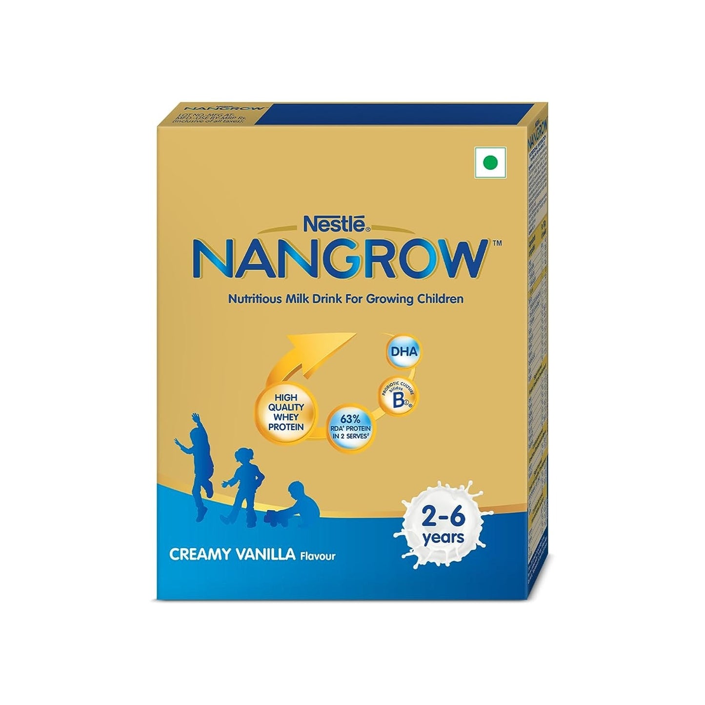 Nestlé NANGROW – Nutritious Milk drink for growing children | Creamy Vanilla Flavor | Contains DHA |Rich in Protein & Vital Nutrients||400g