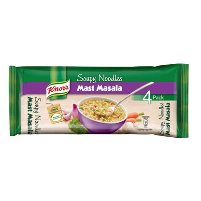 Knorr Soupy Noodles, Mast Masala, (Pack of 4), 280 grams