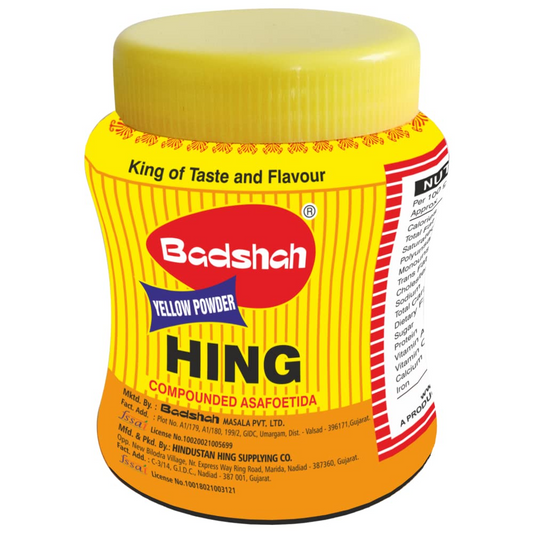 Badshah Yellow Hing (Asafoetida) | Compounded Hing Powder | Aromatic Compounded Asafoetida 50 g