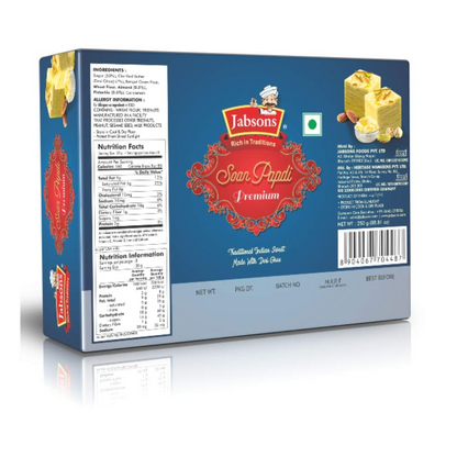 Jabsons Soan Papdi Premium (Desi Ghee) 500gm