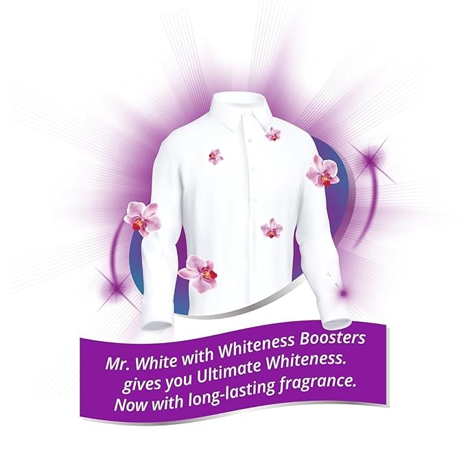 Mr. White Detergent Powder 4 Kg | Whiteness Boosters gives Ultimate Whiteness