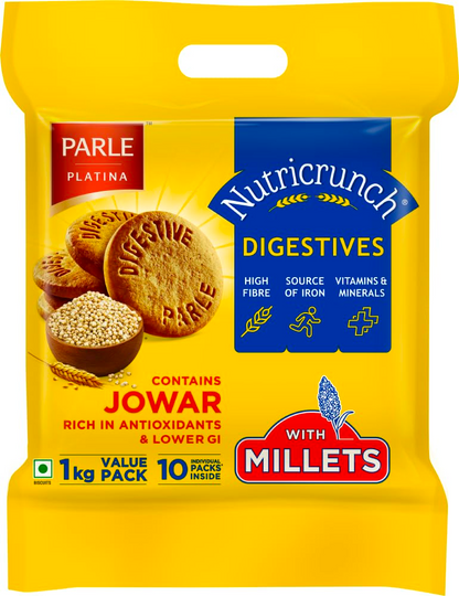 Parle Nutricrunch Classic Digestive Cookies, 1000g