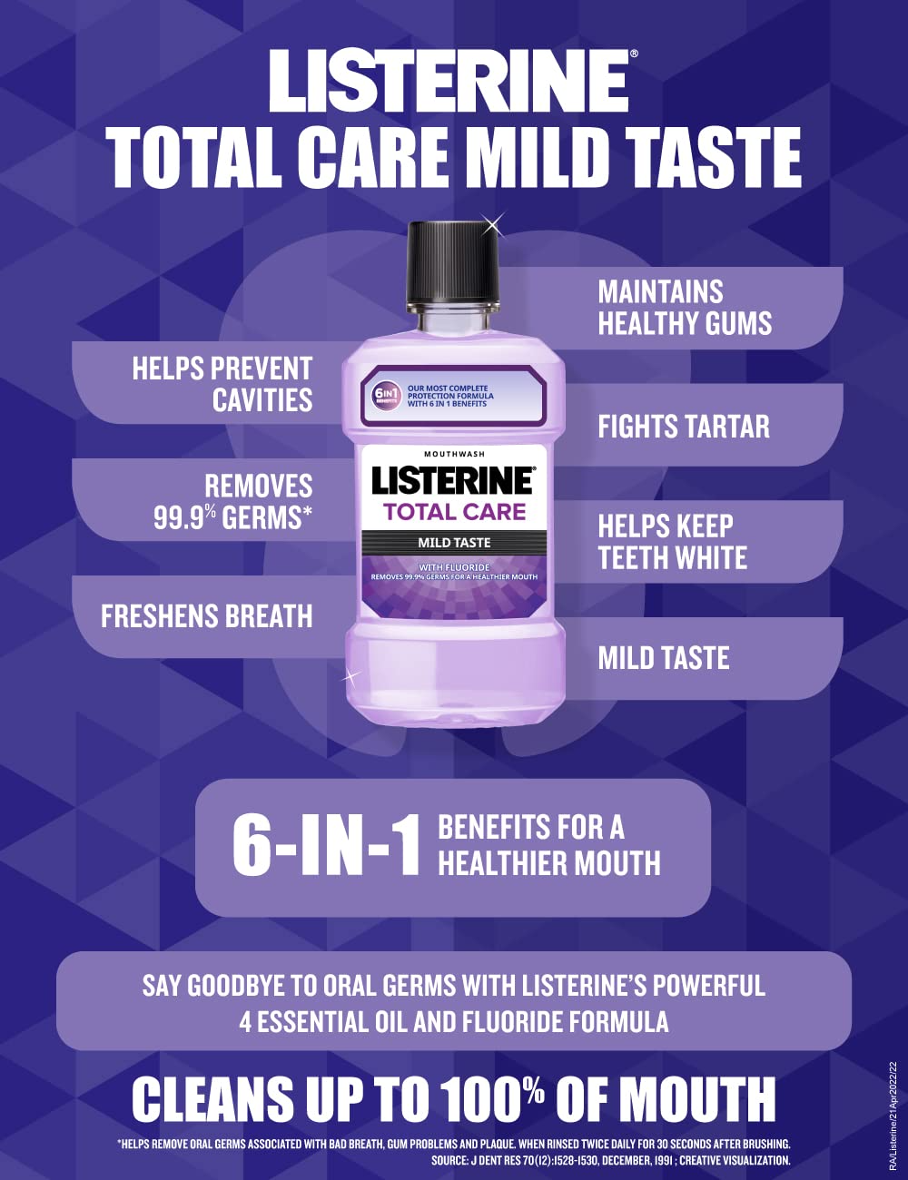 Listerine® Total Care Mild Taste 500ml