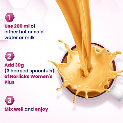 Horlicks Women's Plus Caramel Health Drink 400 g Jar, Nutrition for strong Bones with 100% daily Calcium & Vitamin D - No Added Sugar