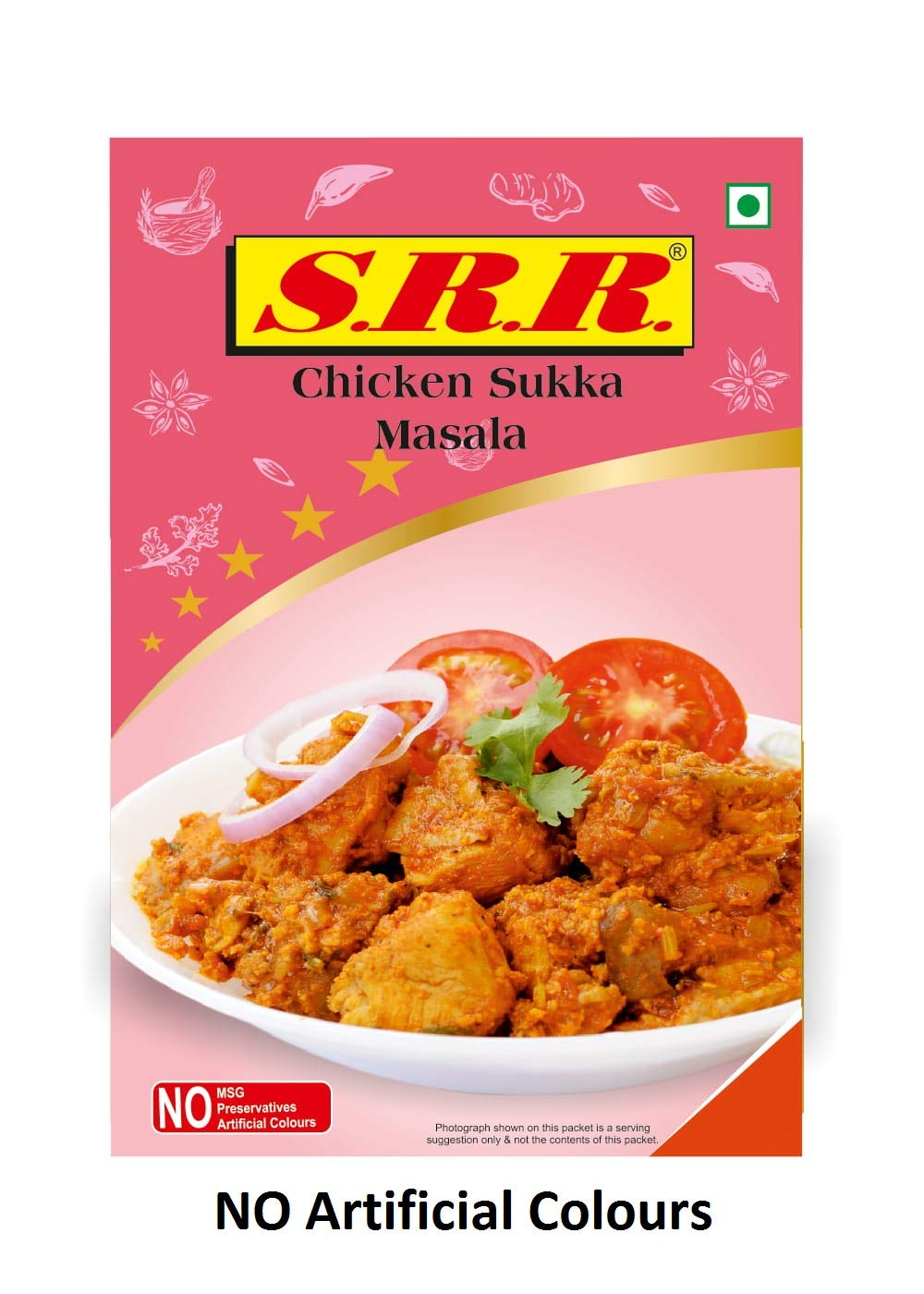 SRR MASALA Chicken Sukka/Dry (80 g Each) - Pack of 6