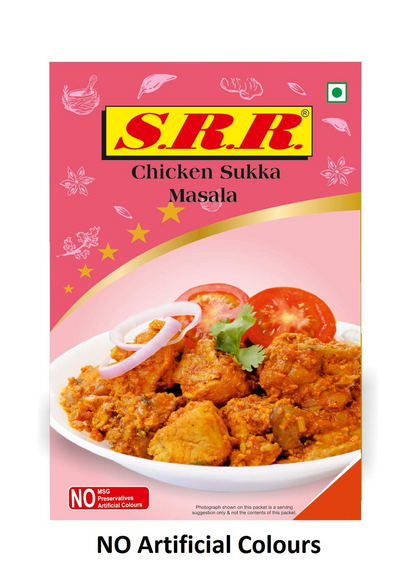 SRR MASALA Chicken Sukka/Dry (80 g Each) - Pack of 6