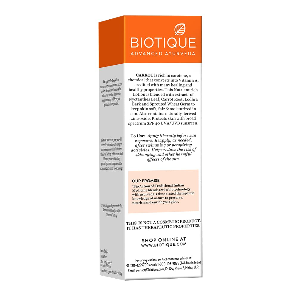 Biotique Bio Carrot Face & Body Lotion 120 ml