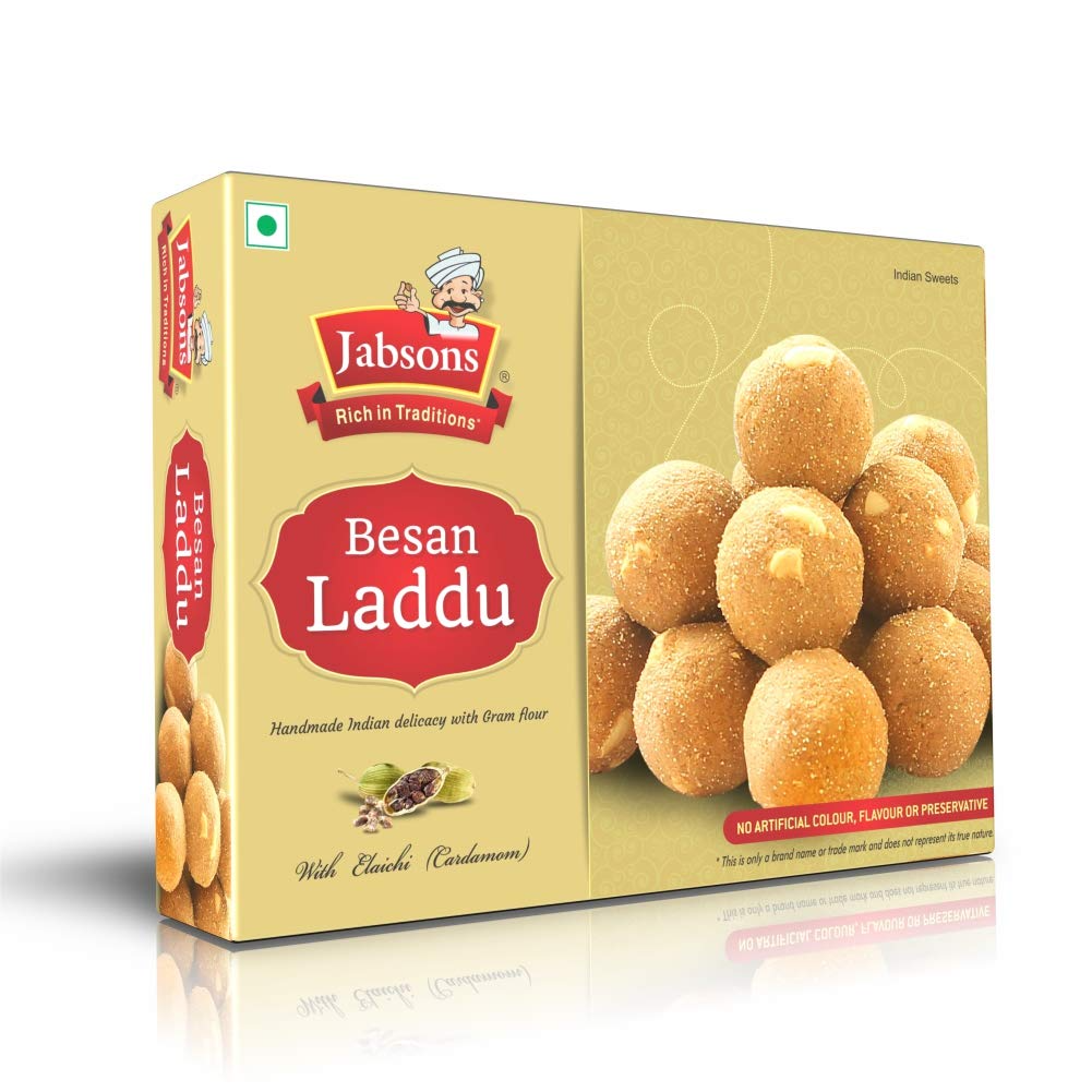 Jabsons Besan Laddu Traditional, 400 g