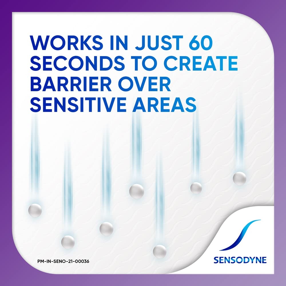 Sensodyne Toothpaste Rapid Relief, Sensitive tooth paste to help beat sensitivity fast, 80 gm