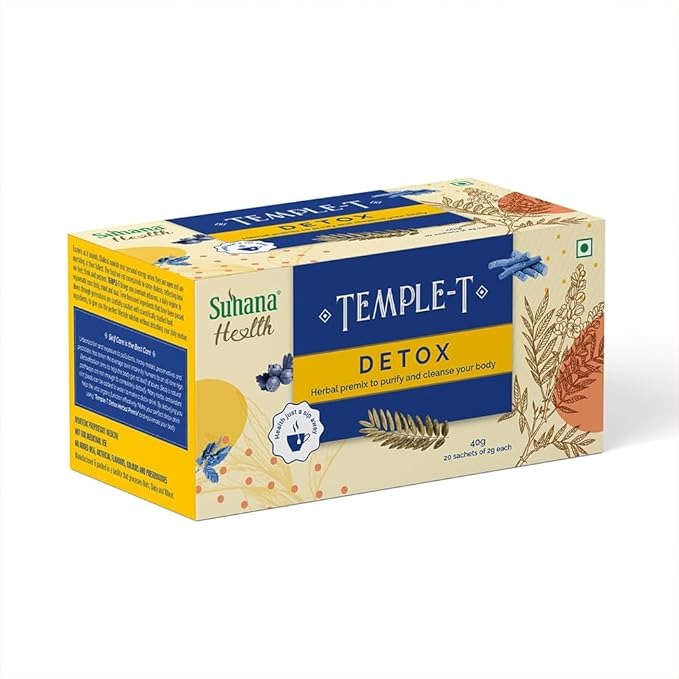 Suhana Health Detox Herbal Premix Temple T 20 Sachet - 40g