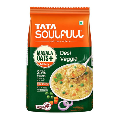 Tata Soulfull Masala Oats + Desi Veggie, 500g