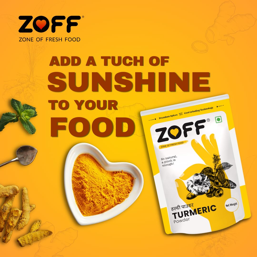 Zoff Red Chilli Powder, Turmeric Powder | Coriander Powder | Pack of 3  | Each 200g | Premium Zip Lock Pouch | 600g