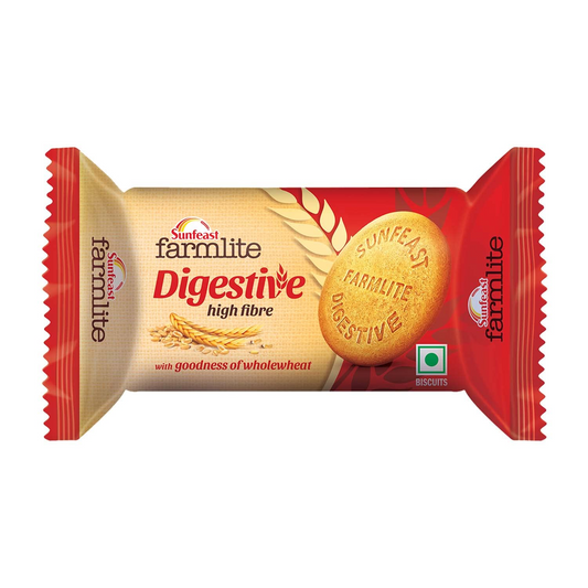 Sunfeast Farmlite Digestive High Fibre 100g, with goodness of wholewheat, Digestive Biscuit