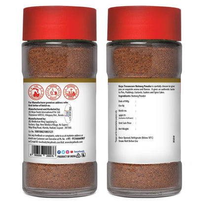 Keya Travancore Nutmeg Powder (Ground Jaiphal), 65gm