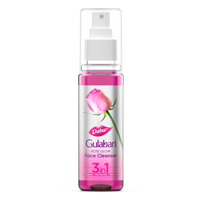 Dabur Gulabari Rose Glow Face Cleanser - 100ml | For All Skin Types | Cleaner, Balanced & Hydrated Skin