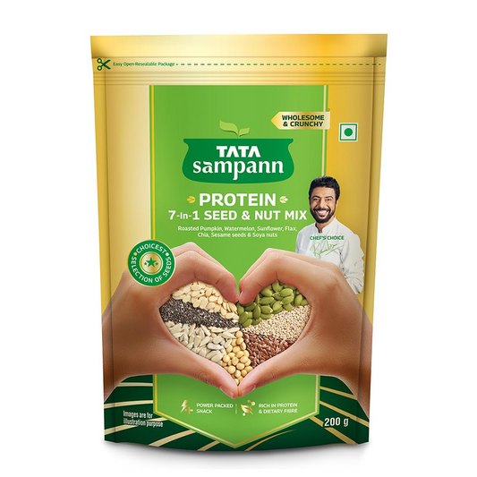 Tata Sampann Protein 7-in-1 Seed & Nut Mix |  Rich in Protein & Dietary Fibre| 200g |