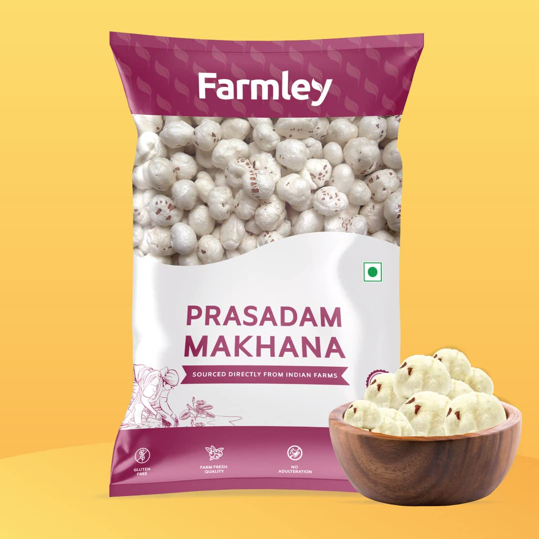 Farmley Prasadam Makhana, Foxnuts I 200g I Natural & Crunchy