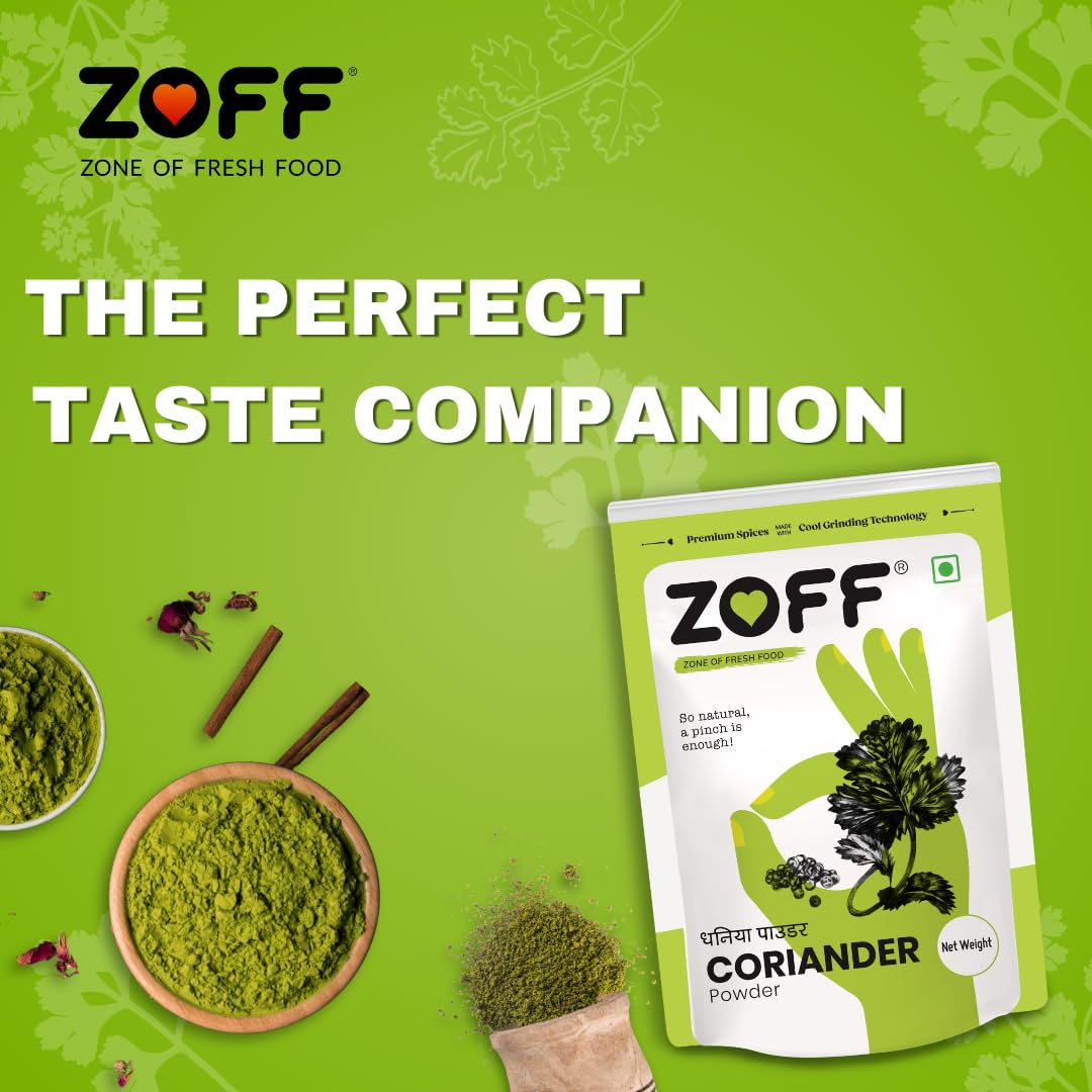 Zoff Red Chilli Powder, Turmeric Powder | Coriander Powder | Pack of 3  | Each 200g | Premium Zip Lock Pouch | 600g