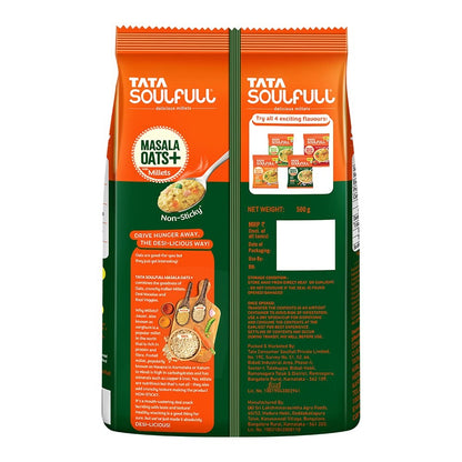 Tata Soulfull Masala Oats + Desi Veggie, 500g