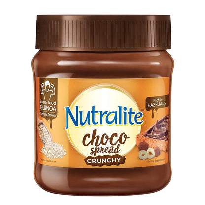 Nutralite Choco Spread Crunchy 275g| With Protein-Rich Quinoa | Premium Chocolate and Real Hazelnuts