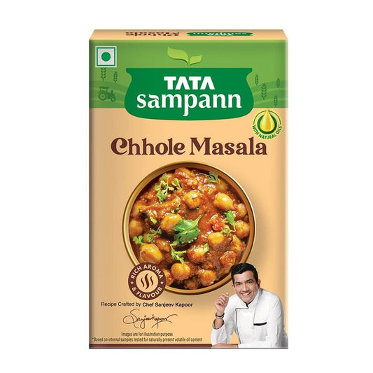 Tata Sampann Chhole Masala with Natural Oils, Crafted by Chef Sanjeev Kapoor, 100g