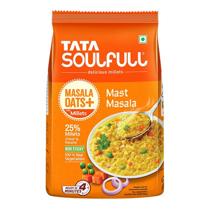 Tata Soulfull Masala Oats + Mast Masala, 500g